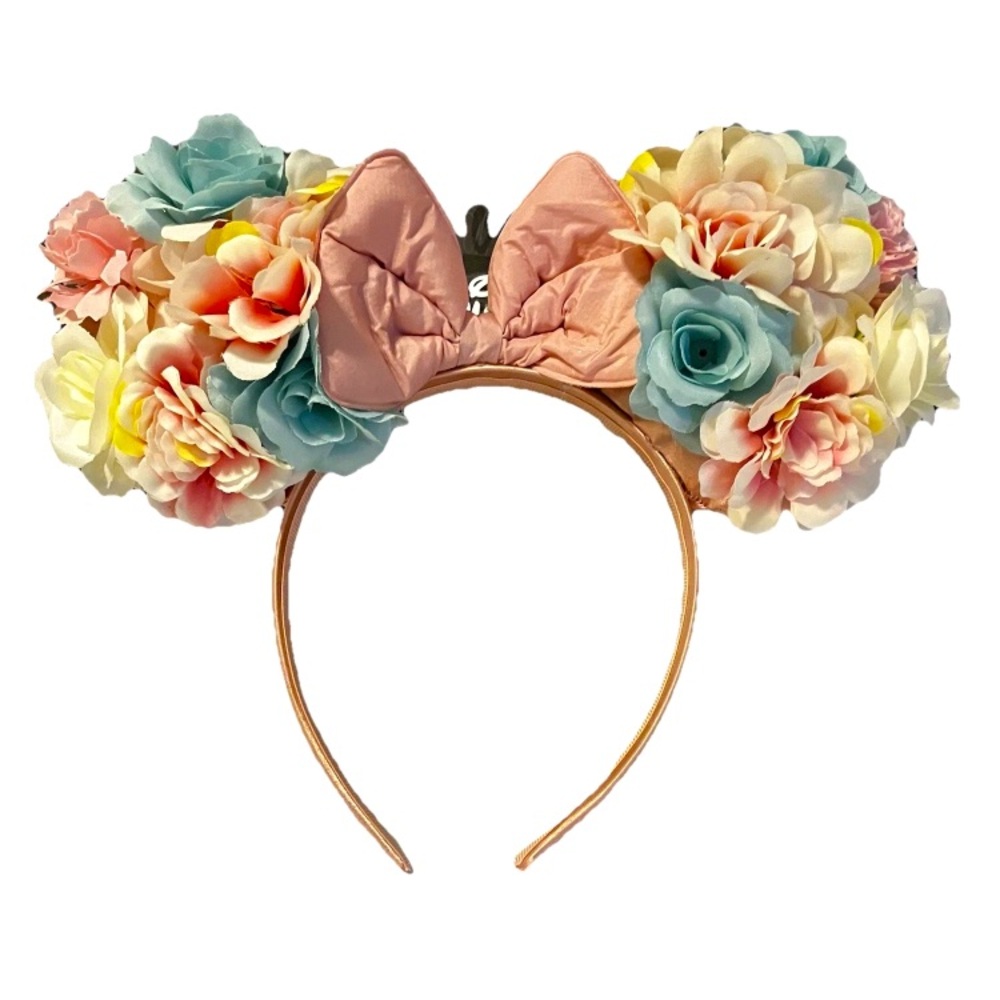 Disney Minnie Mouse Ears Headband Princess Floral Flowers  New
